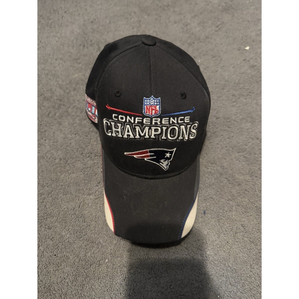 New England Patriots Hat Cap Super Bowl XLII Conference Champions NFL Authentic